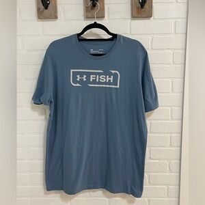 Under Armour Men’s size Large Heatgear Fish t shirt